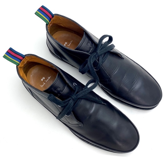 PS Paul Smith Cleon Leather Chukka Boots in Black - Picture 13 of 13
